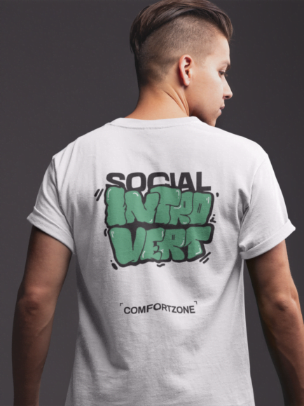 Social introvert men T-shirt