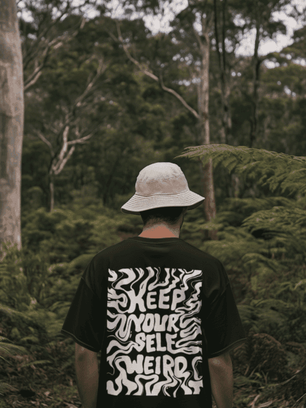 Stay your self weird Black T-shirt