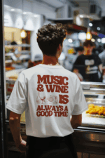 Music & Wine Unisex T-shirt - Image 4