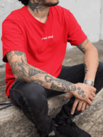 Red flag Unisex T-shirt - Image 3