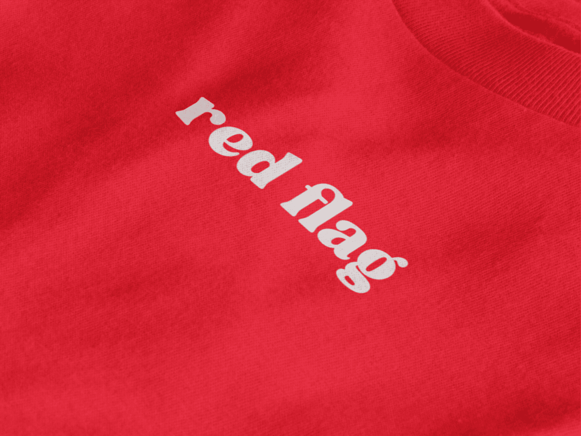 red flag cloth Red flag Unisex T-shirt - Image 1