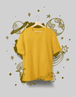Mustard Unisex Half Sleeve T-shirt